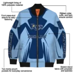 customized tampa bay rays spider mark navy light blue crocs bomber jacket best selling