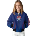 customized texas rangers chevron arrow blue bomber jacket best selling
