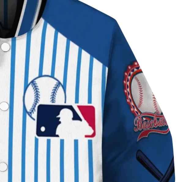 customized toronto blue jays eagle baseball blue white varsity jacket premium grade