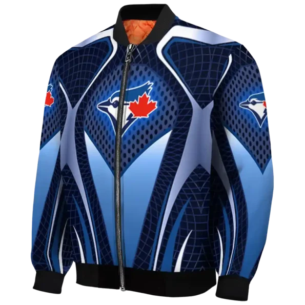 customized toronto blue jays mesh chest white crocs black bomber jacket best selling