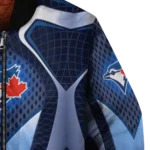 customized toronto blue jays mesh chest white crocs black bomber jacket best selling