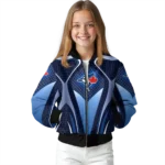 customized toronto blue jays mesh chest white crocs black bomber jacket best selling