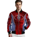 customized washington nationals power plate red bomber jacket best selling