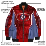 customized washington nationals power plate red bomber jacket best selling
