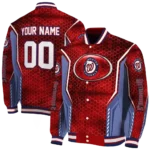 customized washington nationals power plate red varsity jacket best selling