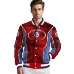 customized washington nationals power plate red varsity jacket best selling