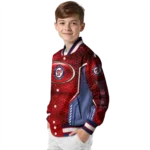 customized washington nationals power plate red varsity jacket best selling