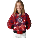 customized washington nationals pyramid shapes red bomber jacket best selling