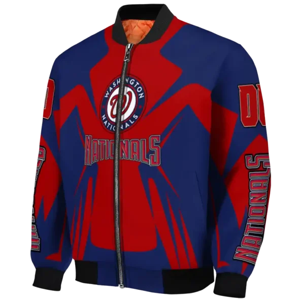 customized washington nationals spider mark red crocs bomber jacket best selling