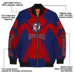 customized washington nationals spider mark red crocs bomber jacket best selling