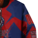 customized washington nationals spider mark red crocs bomber jacket best selling