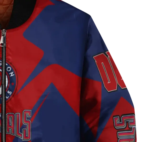 customized washington nationals spider mark red crocs bomber jacket premium grade