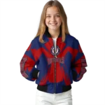 customized washington nationals spider mark red crocs bomber jacket best selling