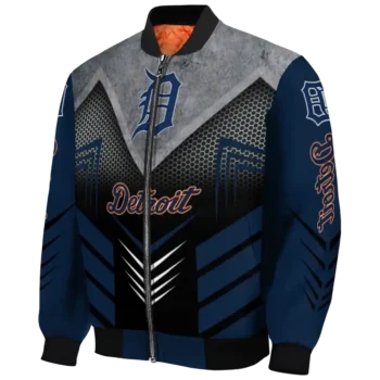 detroit tigers arrow layer navy black bomber jacket best selling