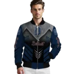 detroit tigers arrow layer navy black bomber jacket best selling