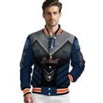 detroit tigers arrow layer navy black varsity jacket best selling