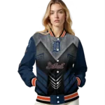 detroit tigers arrow layer navy black varsity jacket best selling