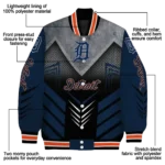 detroit tigers arrow layer navy black varsity jacket best selling