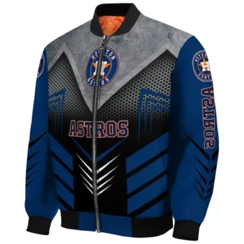 houston astros arrow layer blue black bomber jacket best selling