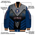 houston astros arrow layer blue black varsity jacket best selling