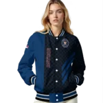 houston astros triple side stripes blue black varsity jacket best selling