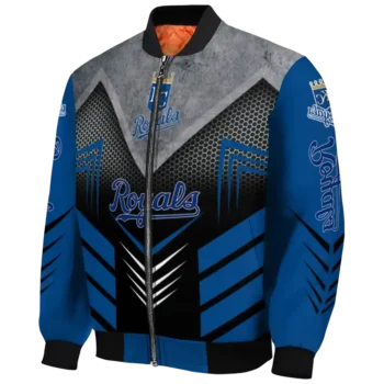 kansas city royals arrow layer royal blue black bomber jacket best selling