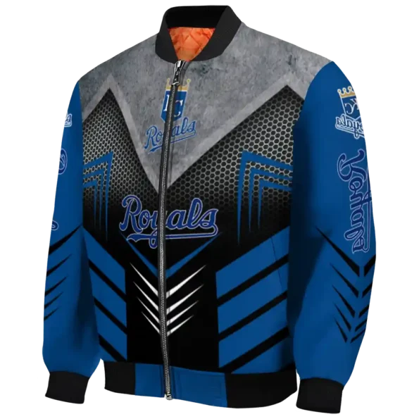 kansas city royals arrow layer royal blue black bomber jacket best selling