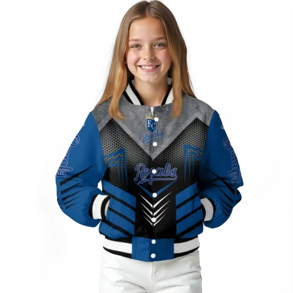 kansas city royals arrow layer royal blue black varsity jacket top rated