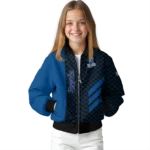 kansas city royals triple side stripes royal blue black bomber jacket best selling