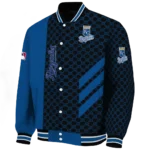 kansas city royals triple side stripes royal blue black varsity jacket best selling