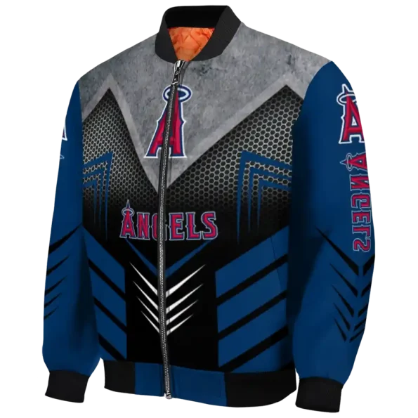 los angeles angels arrow layer blue black bomber jacket best selling