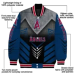 los angeles angels arrow layer blue black varsity jacket best selling