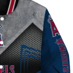 los angeles angels arrow layer blue black varsity jacket best selling