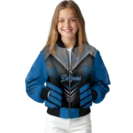los angeles dodgers arrow layer blue black bomber jacket best selling
