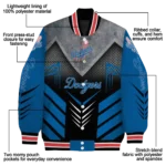 los angeles dodgers arrow layer blue black varsity jacket best selling