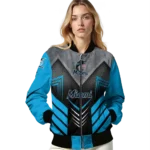 miami marlins arrow layer blue black bomber jacket best selling
