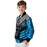 miami marlins arrow layer blue black bomber jacket best selling