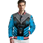 miami marlins arrow layer blue black varsity jacket best selling