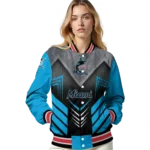 miami marlins arrow layer blue black varsity jacket best selling