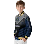 milwaukee brewers arrow layer navy blue black varsity jacket best selling