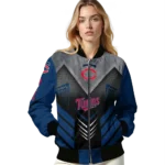 minnesota twins arrow layer navy black bomber jacket best selling