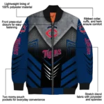 minnesota twins arrow layer navy black bomber jacket best selling