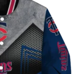 minnesota twins arrow layer navy black varsity jacket best selling
