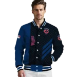 minnesota twins triple side stripes navy black varsity jacket best selling