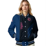 minnesota twins triple side stripes navy black varsity jacket best selling