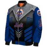new york mets arrow layer blue black bomber jacket best selling