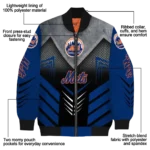 new york mets arrow layer blue black bomber jacket best selling