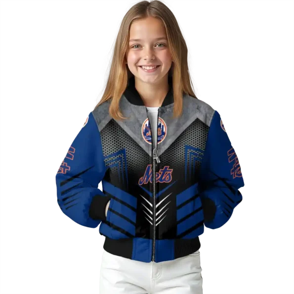 new york mets arrow layer blue black bomber jacket top rated