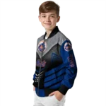 new york mets arrow layer blue black bomber jacket best selling