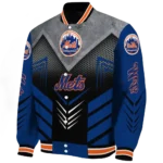 new york mets arrow layer blue black varsity jacket best selling